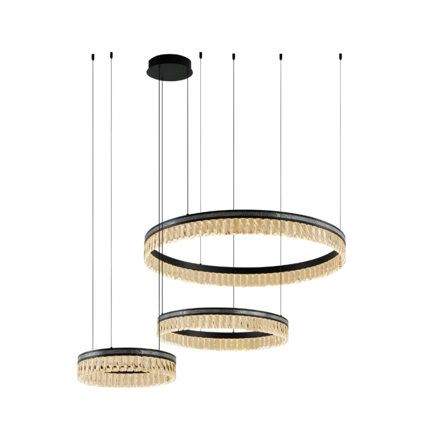 LED Dimmable Crystal Chandelier on Cable THALIA LED/120W/230V 3000-6000K + Remote Control