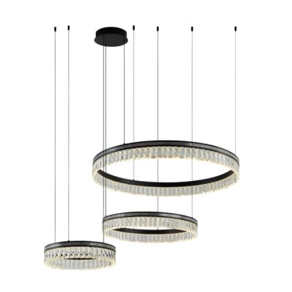 LED Dimmable Crystal Chandelier on Cable THALIA LED/120W/230V 3000-6000K + Remote Control