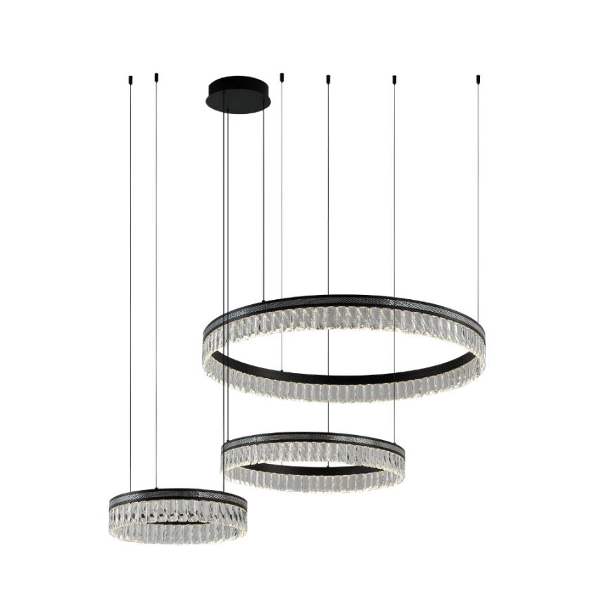 LED Dimmable Crystal Chandelier on Cable THALIA LED/120W/230V 3000-6000K + Remote Control