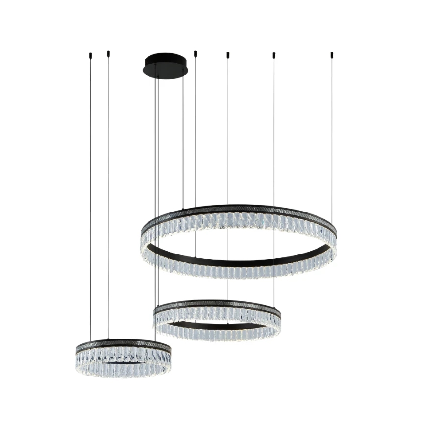 LED Dimmable Crystal Chandelier on Cable THALIA LED/120W/230V 3000-6000K + Remote Control