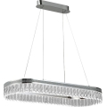 Dimmable LED Cable-Suspended Crystal Chandelier THALIA LED/50W/230V 3000-6000K + Remote Control