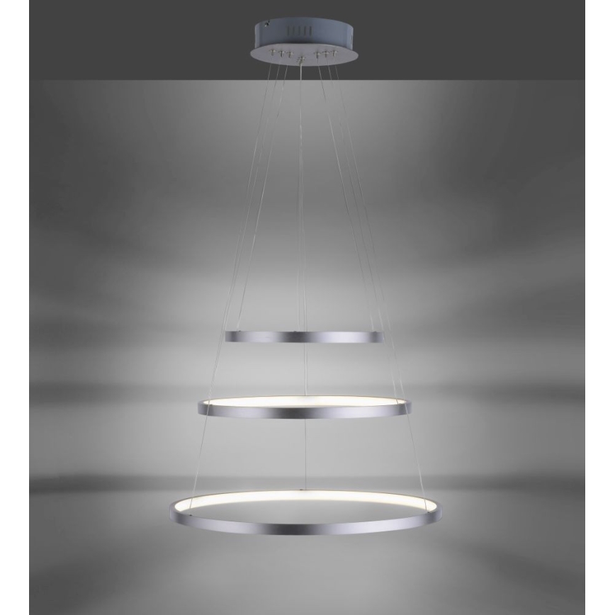 Leuchten Direkt 11526-55 - LED Dimming chandelier on a string CIRCLE 1xLED/13,5W/230V + LED/19,5W + LED/24W