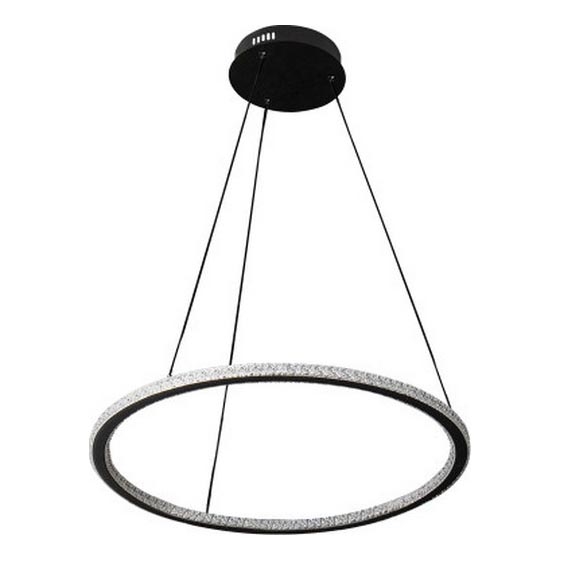 Dimmable LED cable-suspended pendant light, 90 W / 230 V, 3000–6500 K, Ø 60 cm + remote control