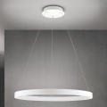 Dimmable LED cable-suspended pendant light KOLK LED/80W/230V 2700/3000/4000K Ø 80 cm white