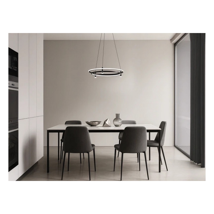 LED Dimmable Cable-Suspended Pendant Light LED/100W/230V 3000–6500K Ø 60 cm + Remote Control