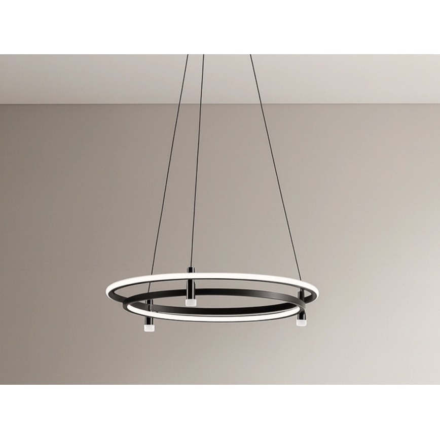 LED Dimmable Cable-Suspended Pendant Light LED/100W/230V 3000–6500K Ø 60 cm + Remote Control