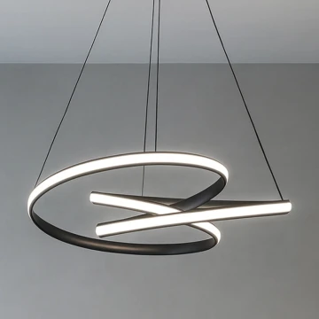 Dimmable LED cable-suspended pendant light LED/85W/230V 3000-6500K Ø 49 cm + remote control