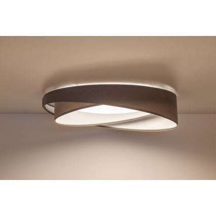 Dimmable LED Ceiling Light SMART GALAXY MODERN LED/24W/230V 3000-6500K Ø 55 cm gray/white + remote control