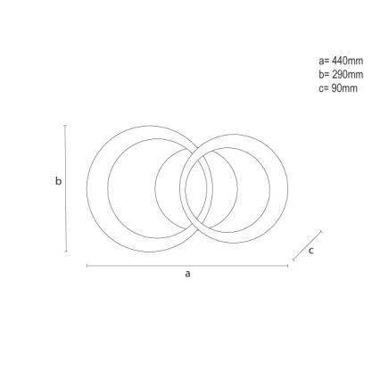 Dimmable LED Ceiling Light, 35W, 230V, 3000–6500K, with Remote Control