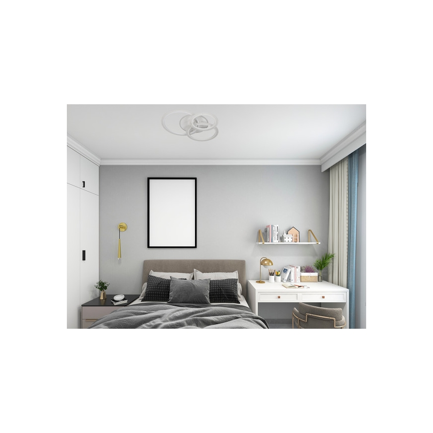 Dimmable LED Ceiling Light / 90W / 230V / 3000–6500K + Remote Control