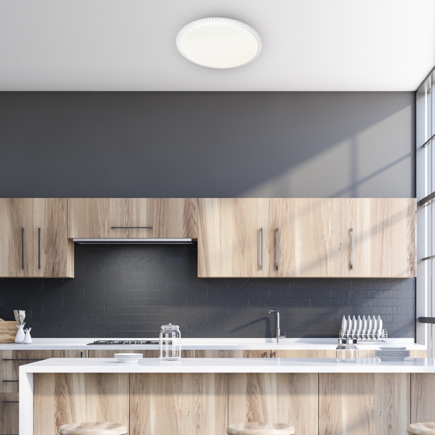 LED Dimming ceiling light CRUZ with a remote control 1xLED/66W/230V 3300lm