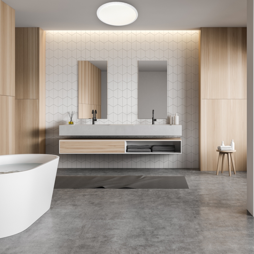 Dimmable LED Ceiling Light CRUZ with Remote Control, 66W, 230V, 3300 lm