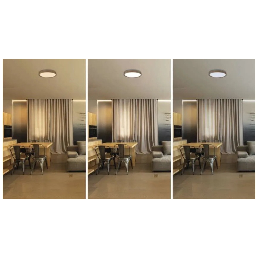 Dimmable LED Ceiling Light ILVI LED/30W/230V 2700-6500K Ø 40 cm Beige + Remote Control