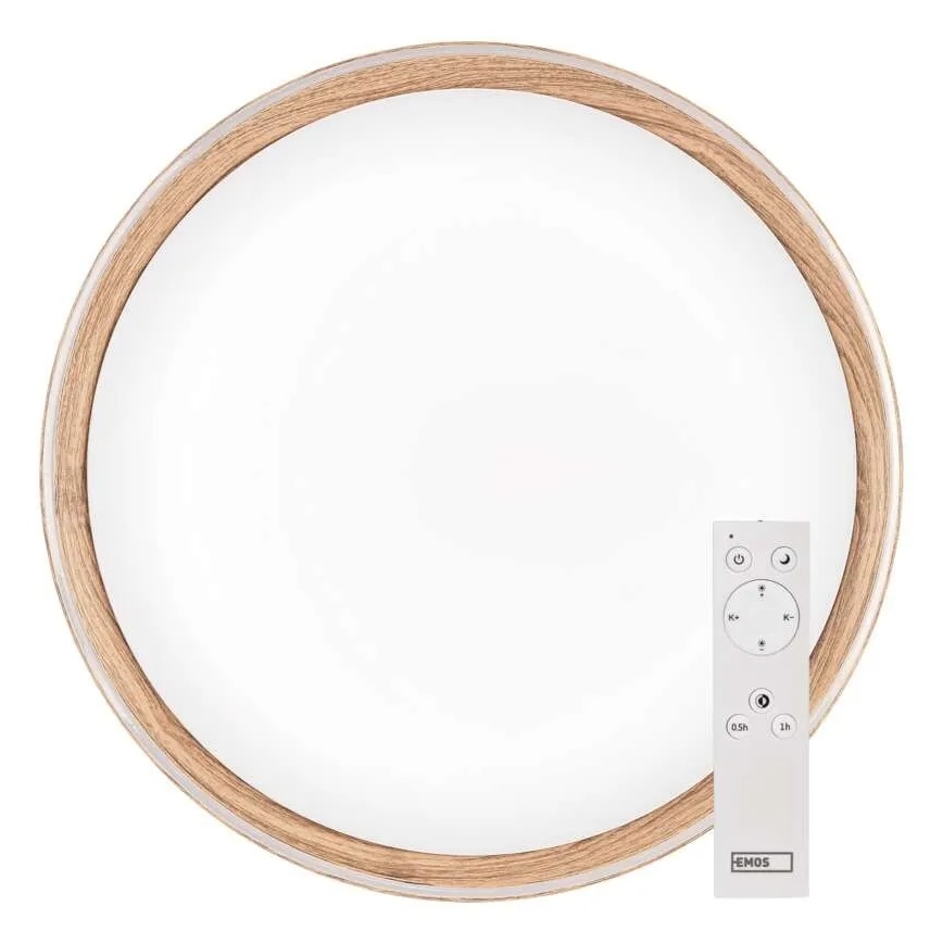 Dimmable LED Ceiling Light ILVI LED/30W/230V 2700-6500K Ø 40 cm Beige + Remote Control