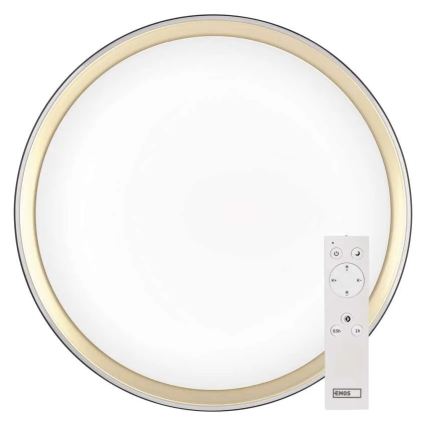 Dimmable LED ceiling light ILVI LED/30W/230V 2700-6500K Ø 40 cm black/brass + remote control