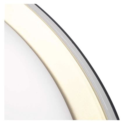 LED Dimmable Ceiling Light ILVI LED/45W/230V 2700-6500K Ø 50 cm Black/Brass + Remote Control