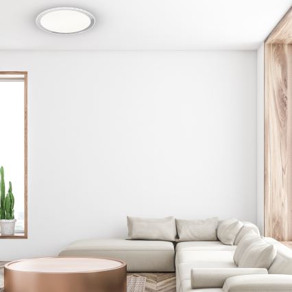 Dimmable LED Ceiling Light LAYLA with Remote Control, 66W/230V