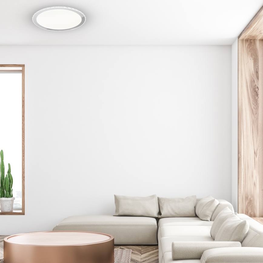 Dimmable LED Ceiling Light LAYLA with Remote Control, 66W/230V