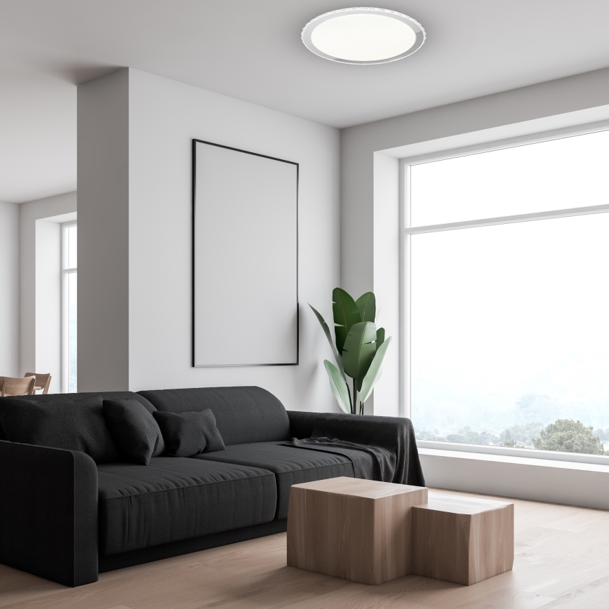 Dimmable LED Ceiling Light LAYLA with Remote Control, 66W/230V