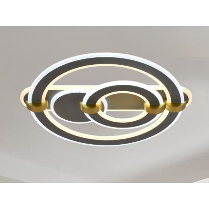 Dimmable LED ceiling light LED/120W/230V 3000-6500K + remote control
