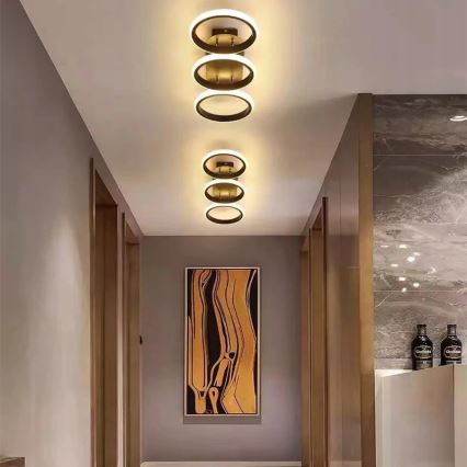 Dimmable LED ceiling light LED/30W/230V 3000-6500K black Tuya Wi-Fi + remote control