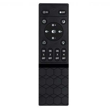 Dimmable LED ceiling light LED/30W/230V 3000-6500K black Tuya Wi-Fi + remote control