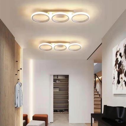 LED Dimmable Ceiling Light LED/30W/230V 3000-6500K White Wi-Fi Tuya + Remote Control