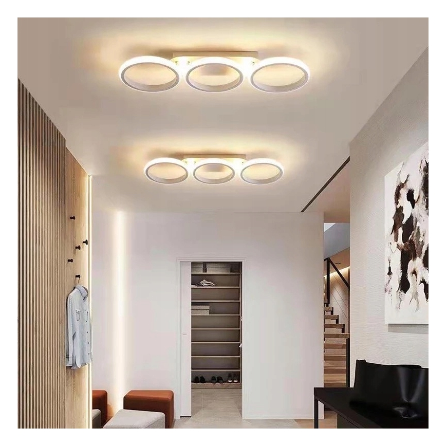 LED Dimmable Ceiling Light LED/30W/230V 3000-6500K White Wi-Fi Tuya + Remote Control