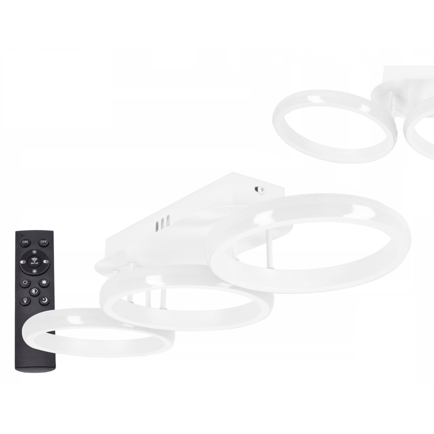 LED Dimmable Ceiling Light LED/30W/230V 3000-6500K White Wi-Fi Tuya + Remote Control