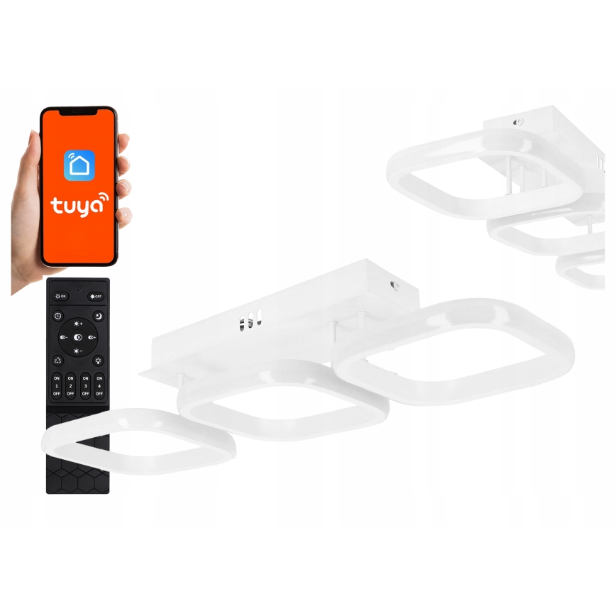 Dimmable LED Ceiling Light LED/33W/230V 3000-6500K White Tuya Wi-Fi + Remote Control