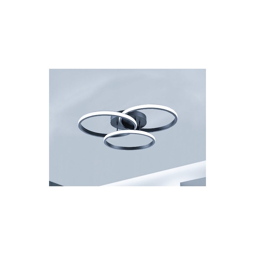 Dimmable LED Ceiling Light LED/70W/230V 3000-6500K Black + Remote Control