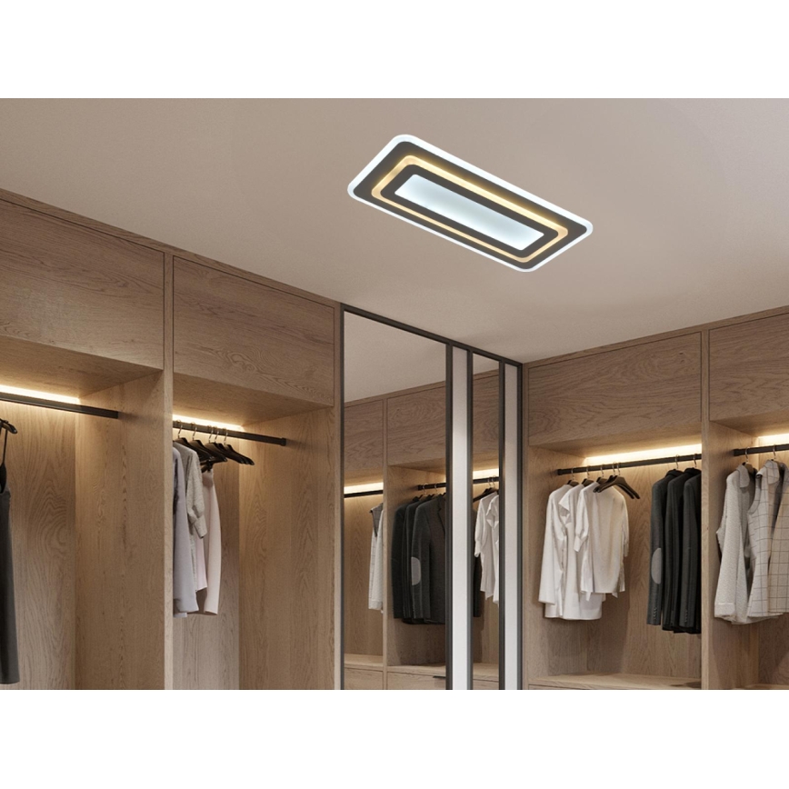 Dimmable LED ceiling light LED/85W/230V 3000-6500K gray + remote control