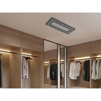 Dimmable LED ceiling light LED/85W/230V 3000-6500K gray + remote control