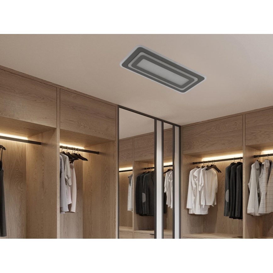 Dimmable LED ceiling light LED/85W/230V 3000-6500K gray + remote control