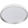 Dimmable LED ceiling light LIXAN LED/47W/230V 3000–6500K Ø 38.6 cm white/silver + remote control