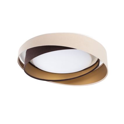 LED Dimmable Ceiling Light SMART GALAXY MODERN LED/24W/230V 3000–6500K Ø 55 cm beige/brown/gold + remote control