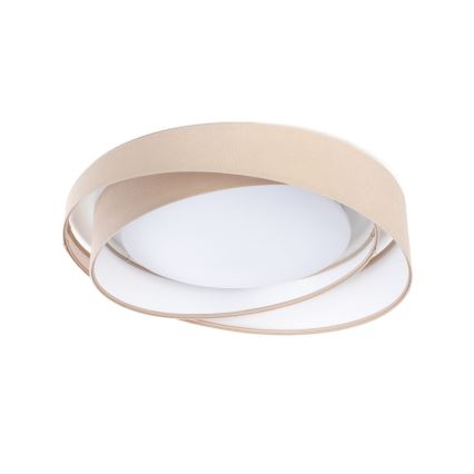 SMART GALAXY MODERN Dimmable LED Ceiling Light, 24W/230V, Tunable White 3000–6500K, Ø 55 cm, Beige/White — Includes Remote Control