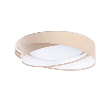 SMART GALAXY MODERN Dimmable LED Ceiling Light, 24W/230V, Tunable White 3000–6500K, Ø 55 cm, Beige/White — Includes Remote Control