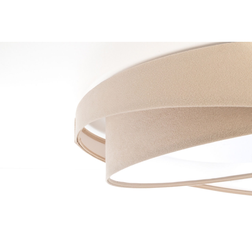 SMART GALAXY MODERN Dimmable LED Ceiling Light, 24W/230V, Tunable White 3000–6500K, Ø 55 cm, Beige/White — Includes Remote Control