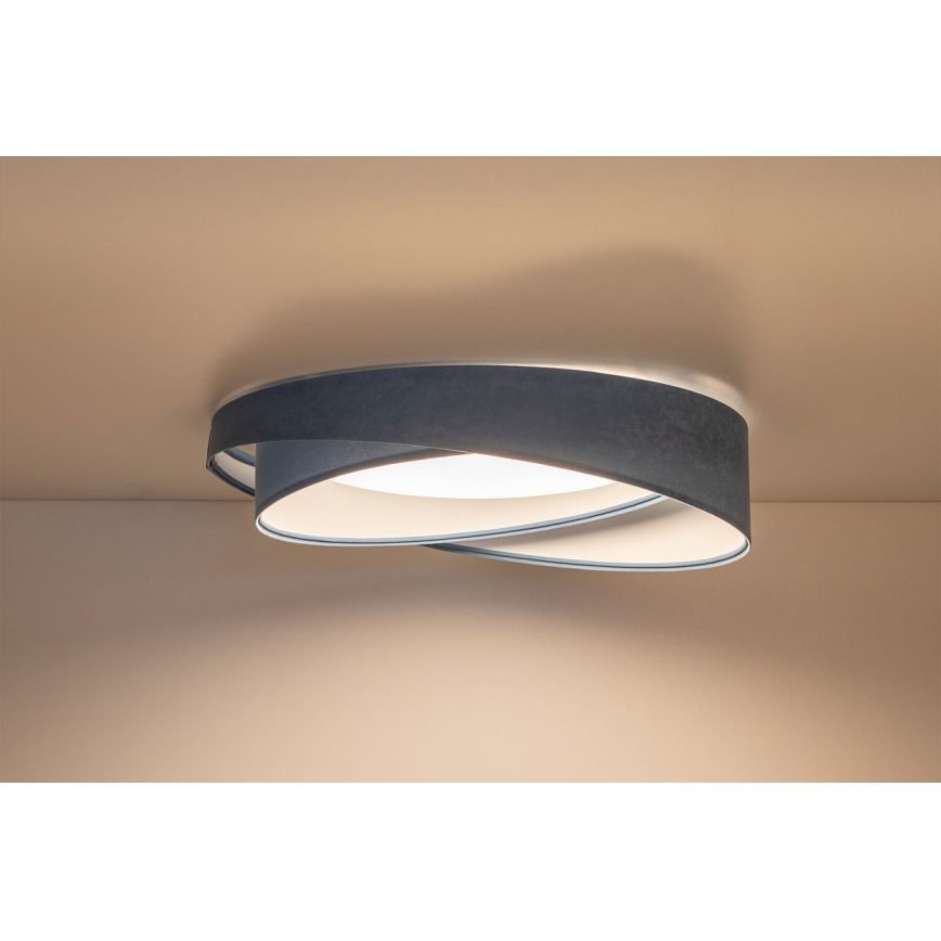 Dimmable LED ceiling light SMART GALAXY MODERN LED/24W/230V 3000-6500K Ø 55 cm blue + remote control
