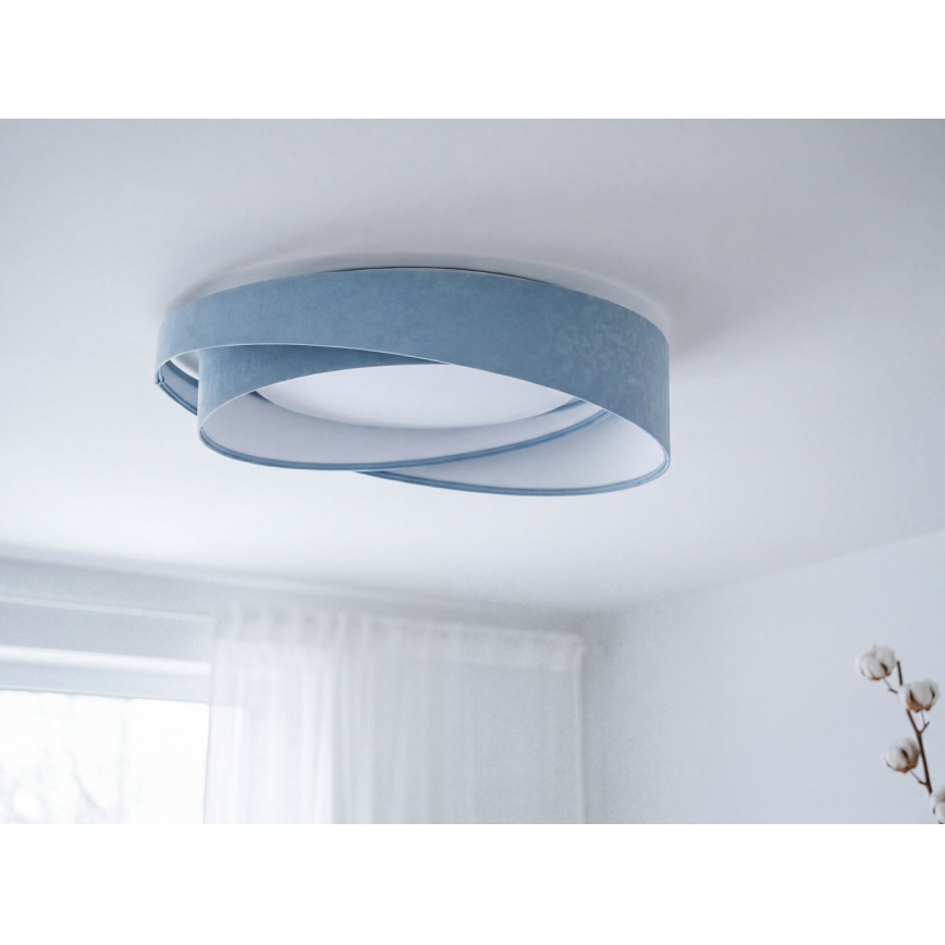 Dimmable LED ceiling light SMART GALAXY MODERN LED/24W/230V 3000-6500K Ø 55 cm blue + remote control