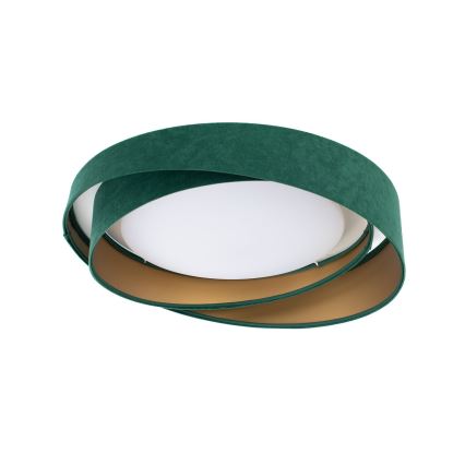 SMART GALAXY MODERN Dimmable LED Ceiling Light 24W/230V 3000-6500K Ø 55 cm Green/Gold + Remote Control