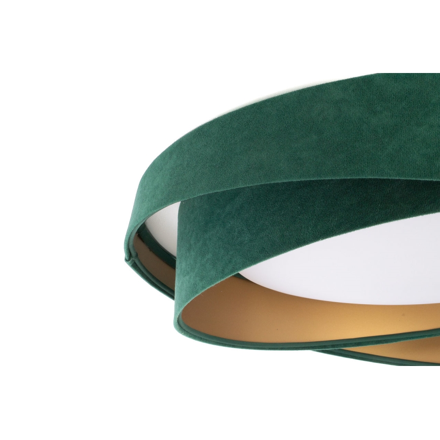 SMART GALAXY MODERN Dimmable LED Ceiling Light 24W/230V 3000-6500K Ø 55 cm Green/Gold + Remote Control