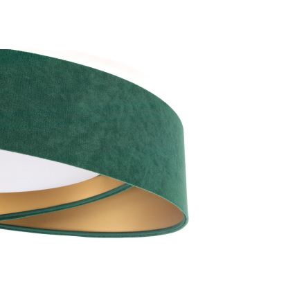 SMART GALAXY MODERN Dimmable LED Ceiling Light 24W/230V 3000-6500K Ø 55 cm Green/Gold + Remote Control