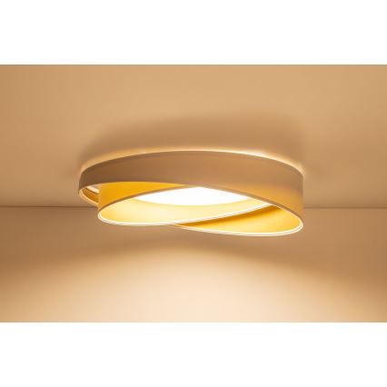 Dimmable LED Ceiling Light SMART GALAXY MODERN LED/24W/230V 3000-6500K Ø 55 cm white/gold + remote control