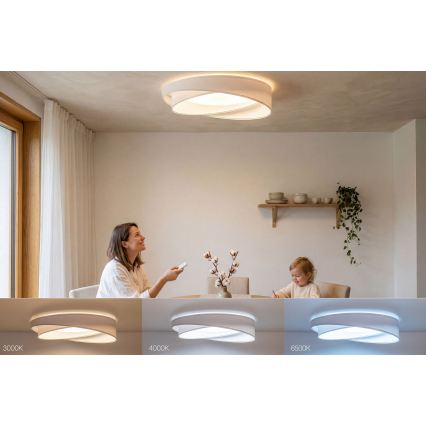 Dimmable LED Ceiling Light SMART GALAXY MODERN LED/24W/230V 3000-6500K Ø 55 cm white + remote control