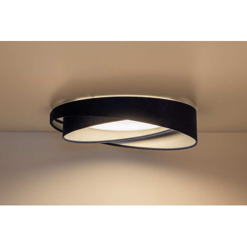 Dimmable LED Ceiling Light SMART GALAXY MODERN LED/24W/230V 3000–6500K Ø 55 cm Blue/Silver + Remote Control