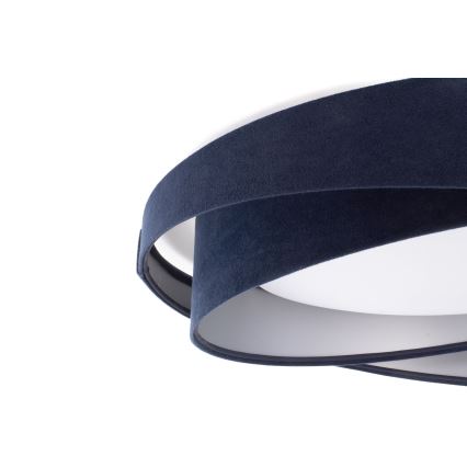 Dimmable LED Ceiling Light SMART GALAXY MODERN LED/24W/230V 3000–6500K Ø 55 cm Blue/Silver + Remote Control
