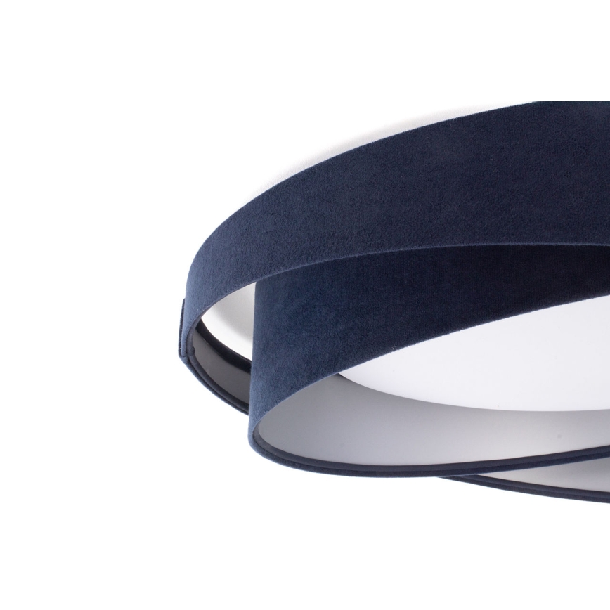 Dimmable LED Ceiling Light SMART GALAXY MODERN LED/24W/230V 3000–6500K Ø 55 cm Blue/Silver + Remote Control
