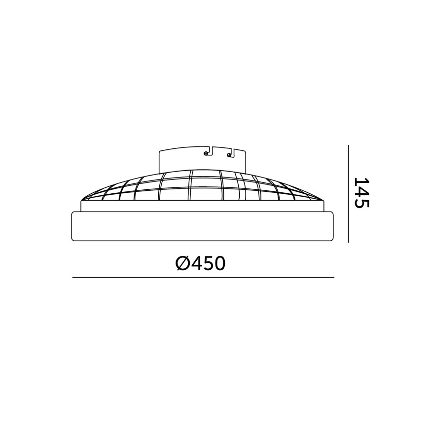 LED Dimmable ceiling light with fan VENTELUX LED/24W/230V 3000/4000/6500K Ø 45 cm white + remote control